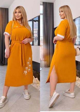 Ефектна жіноча літня сукня вільного крою