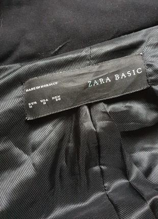 Теплое пальто в клетку zara размер с-м3 фото