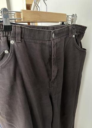 Плотные коричневый джинсы7 фото