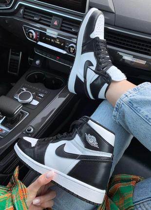 Кросівки nike air jordan 1 retro black кроссовки