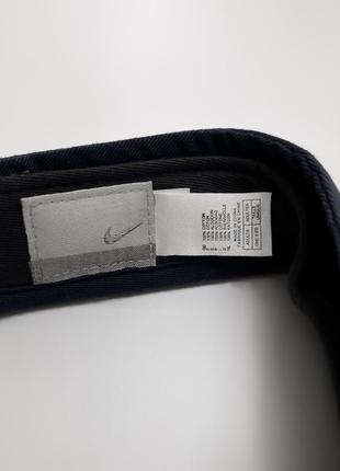 Nike винтажный козырек кепка без верха синяя широка на крупную голову2 фото