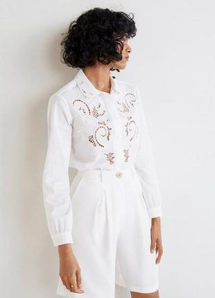 Mango белая блузка