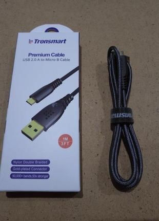 Tronsmart преміум micro usb кабель з швидкою зарядкою 2,4 а (1 м)3 фото