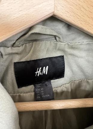 Жіноча бавовняна парка куртка мілітарі h&m3 фото