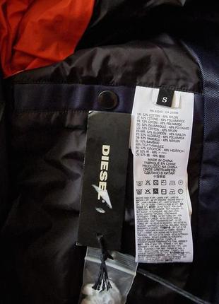 Брендова фірмова італійська демісезонна котонова куртка diesel,оригінал,нова з бірками,розмір s-m.7 фото