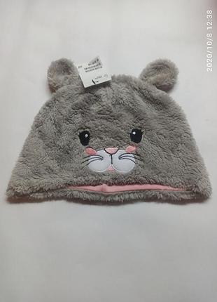 Шапка зайка зайчик меховая