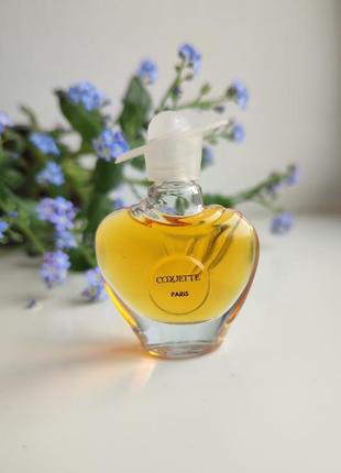Coquette coquette, винтажная миниатюра, парфюмированная вода, 7,5 мл, редкость!