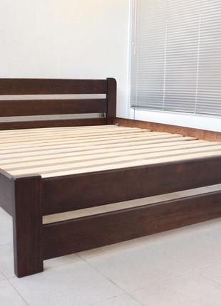 Ліжко напівторне дерев'яне 120х200 річ. масив сосна одеса