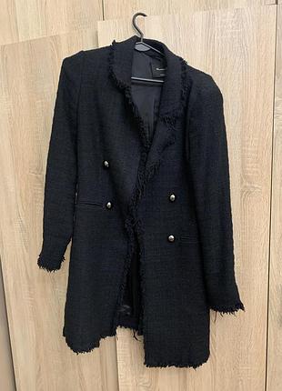 Твідовий жакет massimo dutti