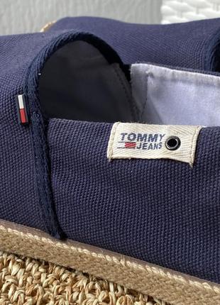 Мужские темно-синие эспадрильи, слипоны summer shoe tommy hilfiger3 фото