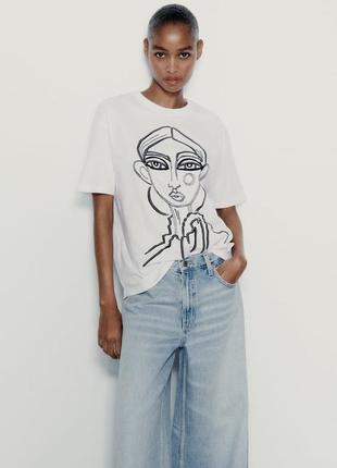 Оверсайз футболка розмір s ,m  zara