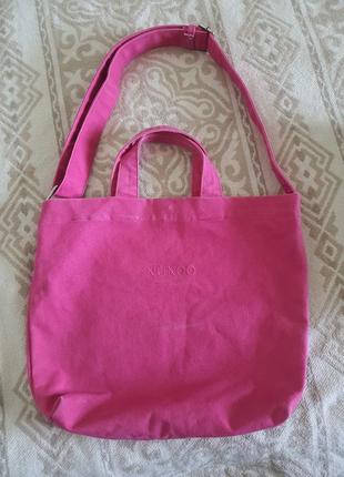 Шопер жіночий джинсовий малиновий яскравий новий núnoo продаю терміново