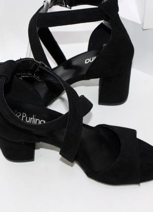Черные босоножки на каблуке, босоножки на каблуке, замшевые босоножки черные, красивые босоножки на каблуке2 фото