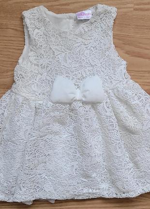 Платье детское нарядное снежинка1 фото