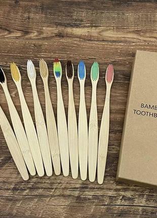 Бамбукова зубна щітка3 фото