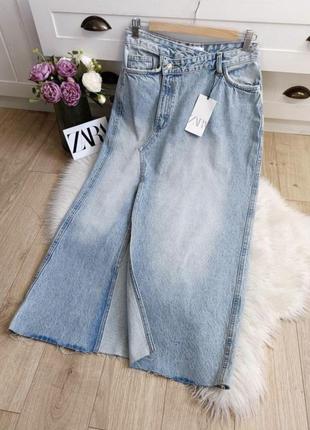 Длинная джинсовая юбка zara