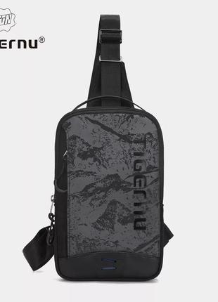 Чоловічий однолямковий рюкзак tigernu сумка-слінг ipad 9,7”1 фото