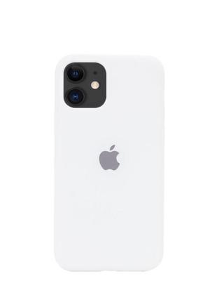 Белый чехол на айфон 11 силиконовый iphone silicone case
