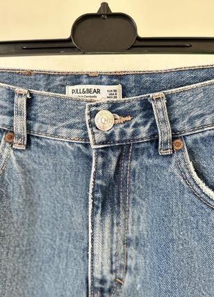 Стильные джинсы mom pull &amp; bear 🩵🩵7 фото