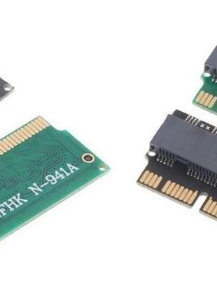 Переходник n-941a для ssd m.2 nvme в apple macbook 2013-17  a1398 a1502 a1465 a1466 a1419