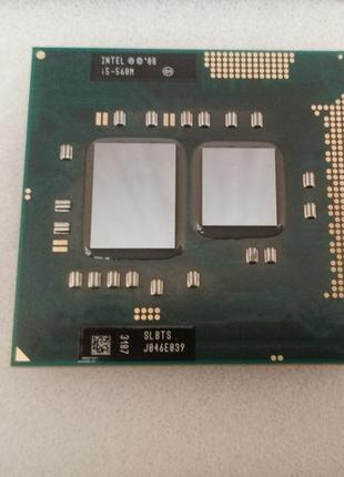Процесор для ноутбука core i5-560m 2.4-2.93ghz socket g1 slbts