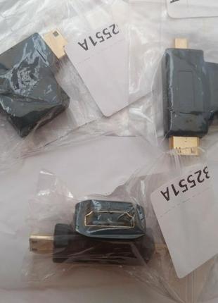 Перехідник з hdmi на mini-hdmi + micro-hdmi