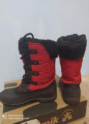 Продам зимние женские сапоги, ботинки kamik fortress red3 фото