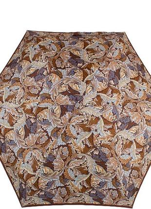 Женский складной зонт механический (z55517-4092) zest 96 см коричневый cl0045433