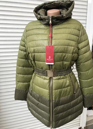 Зимняя куртка с поясом