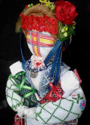 Лялька - мотанка «два талани», наповнена сушеними травами, 38 см2 фото