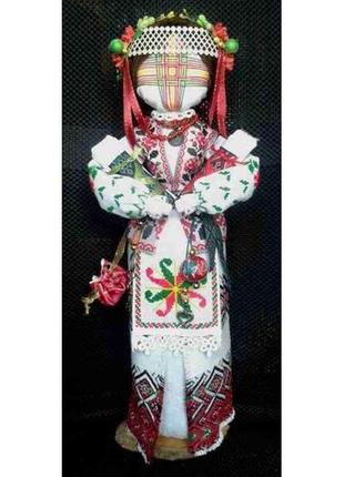 Лялька - мотанка «два талани», наповнена сушеними травами, 38 см1 фото