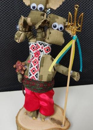 Змей украиныч, авторская узловая кукла. символ 2024 года3 фото
