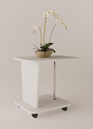 Журнальний стіл жс-1 дсп білий 60x45x54 см