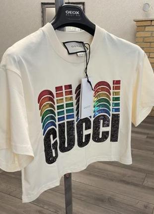 Футболка топ gucci1 фото