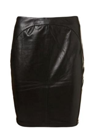Kate moss шкіряна спідниця на блискавці /9301/