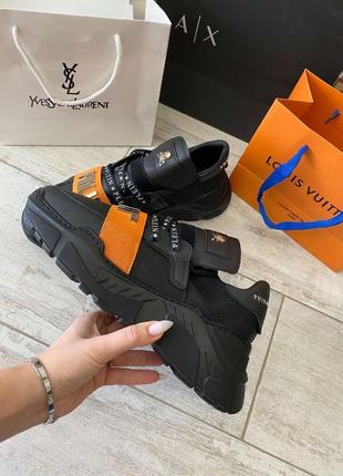 Philipp plein runner pp1978 black/orange3 фото