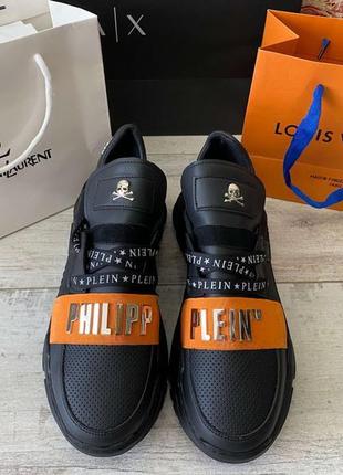 Philipp plein runner pp1978 black/orange8 фото