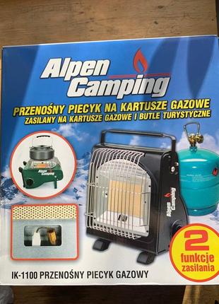 Газовий обігрівач газова плита alpen camping