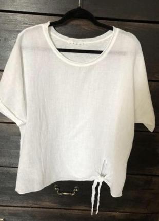 Белая тонкая итальянская футболка 54 о