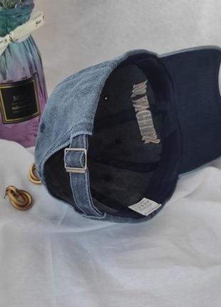 Бейсболка кепка в винтажном стиле с надписью los angeless серая синяя хаки состаренная кепка унисекс мужская женская 100% хлопок6 фото