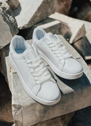 Хіт продажів! adidas stan smith white жіночі!4 фото