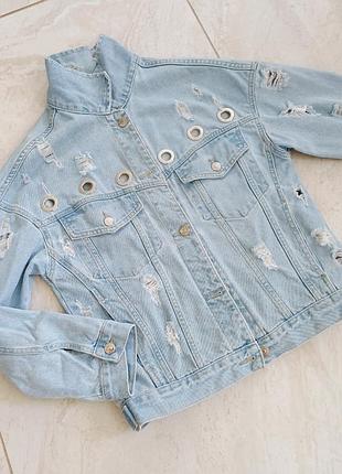 Джинсовая куртка джинсовка джинсовый пиджак