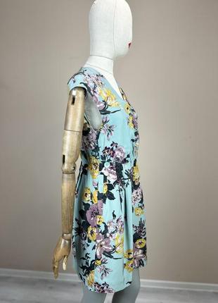 Joules boutique silk шовкова сукня плаття квітковий принт на запах marks spencer міні міді платье шелк шовк sezane3 фото