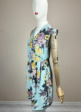 Joules boutique silk шелковое платье цветочный принт на запах marks spencer мини меди платье шелк шелка sezane5 фото