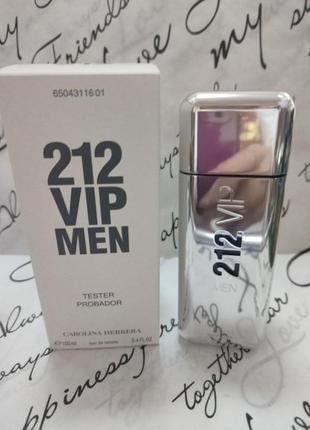 Мужская парфюмерия tester - carolina herrera 212 vip men edt 100ml