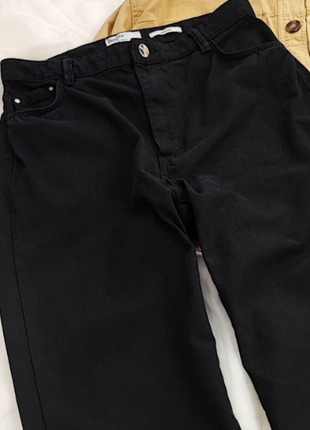 Широкі чорні джинси bershka2 фото