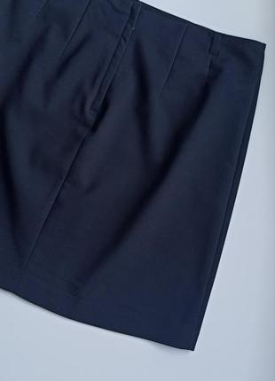 Базовая классическая черная юбка мини h&m р.382 фото