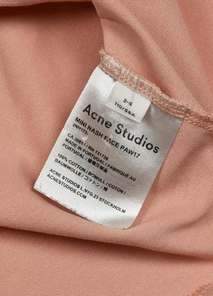 Acne studios 3-4 года детская хлопковая футболка5 фото