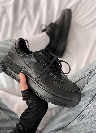 Кросівки nike air force shadow black кроссовки