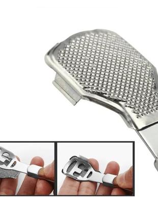 Набор инструментов для педикюра (одна терка лазерная двусторонняя, пемза, станок,...